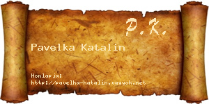 Pavelka Katalin névjegykártya