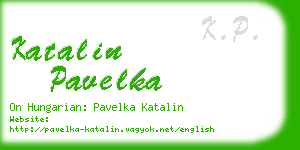 katalin pavelka business card